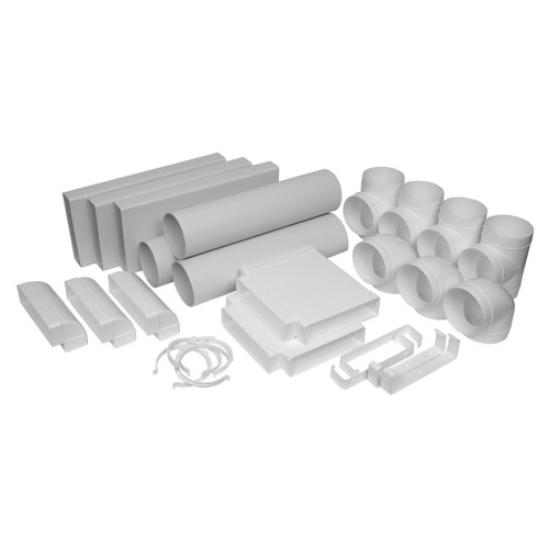 plastic rectangular 220x90mm, round system Ø150mm