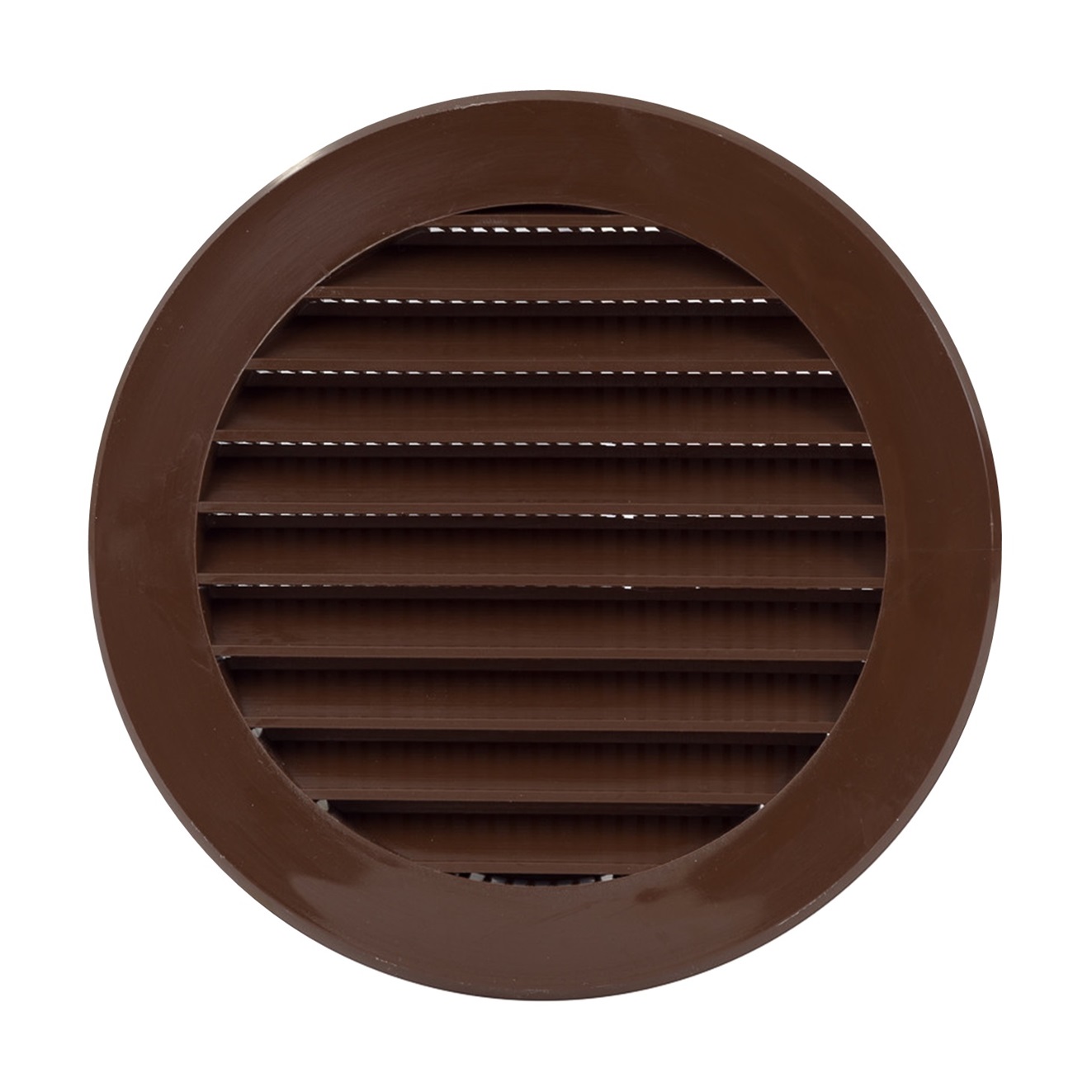 grille plastic, Ø100mm, brown