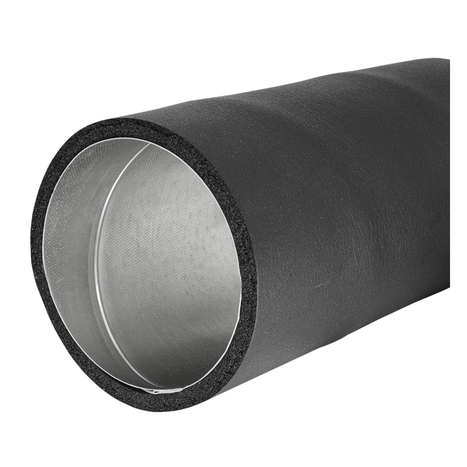 pre-insulated spiral air duct metal, Ø100mm-2m, isolation 9mm