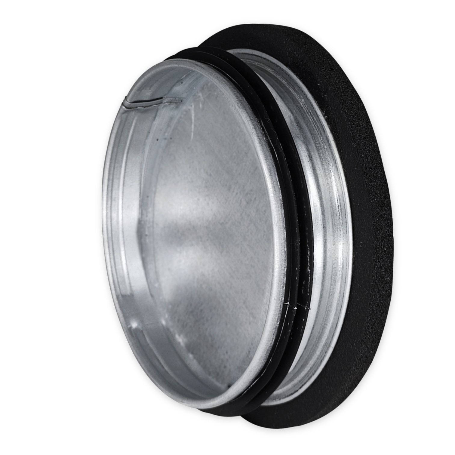 pre-insulated end cap metal, Ø125mm with gaskets, isolation 9mm